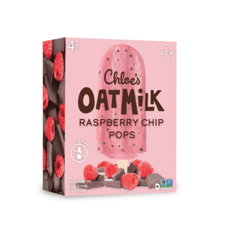 Oatmilk Raspberry Chip Pops by Chloe's