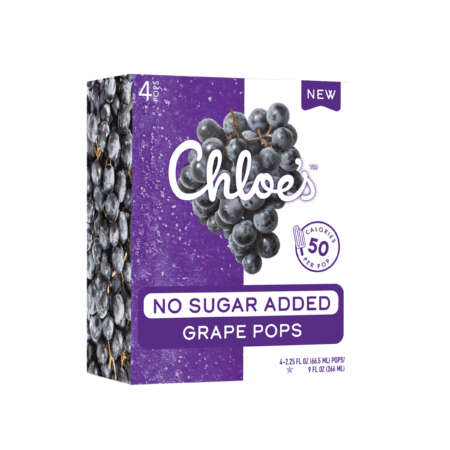 No Sugar Added Grape Pops by Chloe's