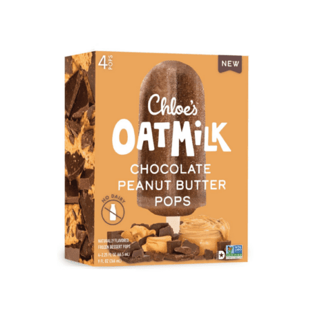 Oatmilk Chocolate Peanut Butter Pops by Chloe's
