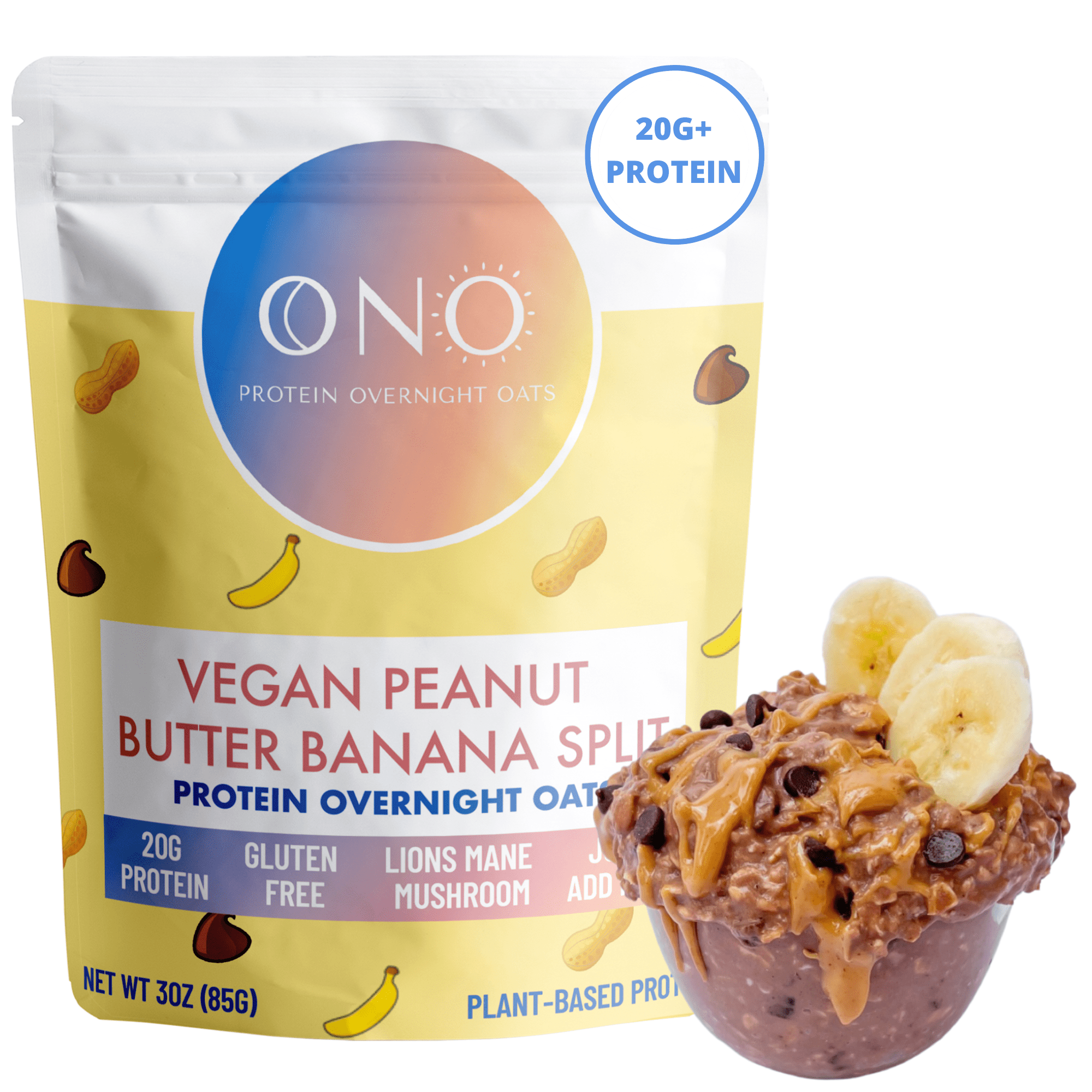 Peanut Butter Overnight Oats {vegan+gluten-free}