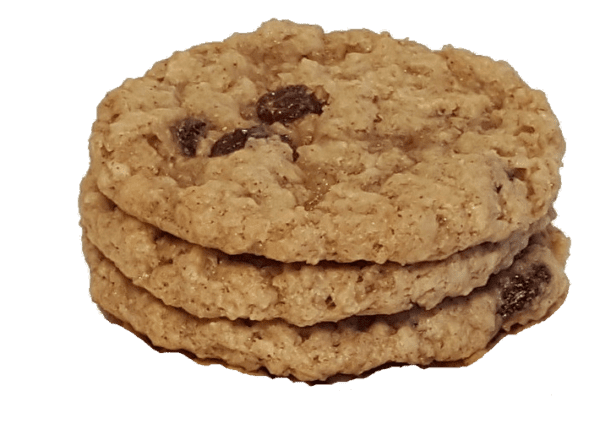 3 Oatmeal Raisin Cookies