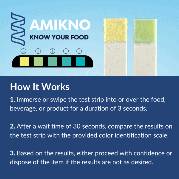 how it works amikno test strips stay vegan