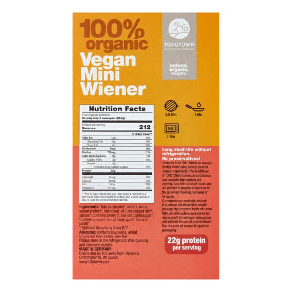 Wiener Style Vegan Sausage