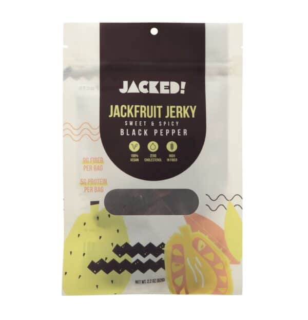 Sweet & Spicy Black Pepper Jackfruit Jerky