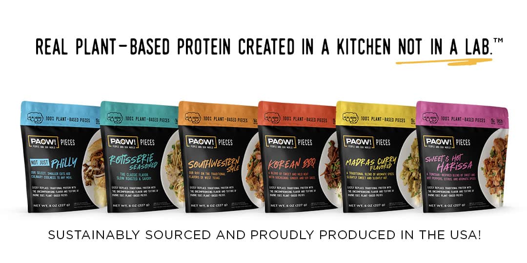 PAOW! - Real plant-based protein created in a kitchen not in a lab.™